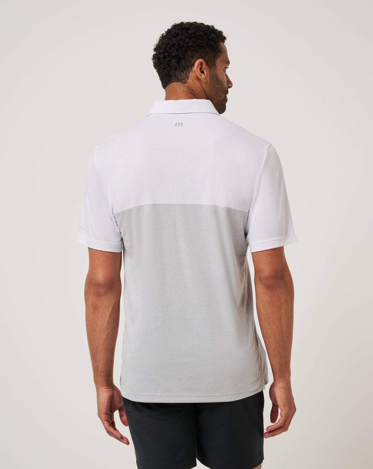 Alabama Drop Back Polo White/Heather Grey | Travis Mathew