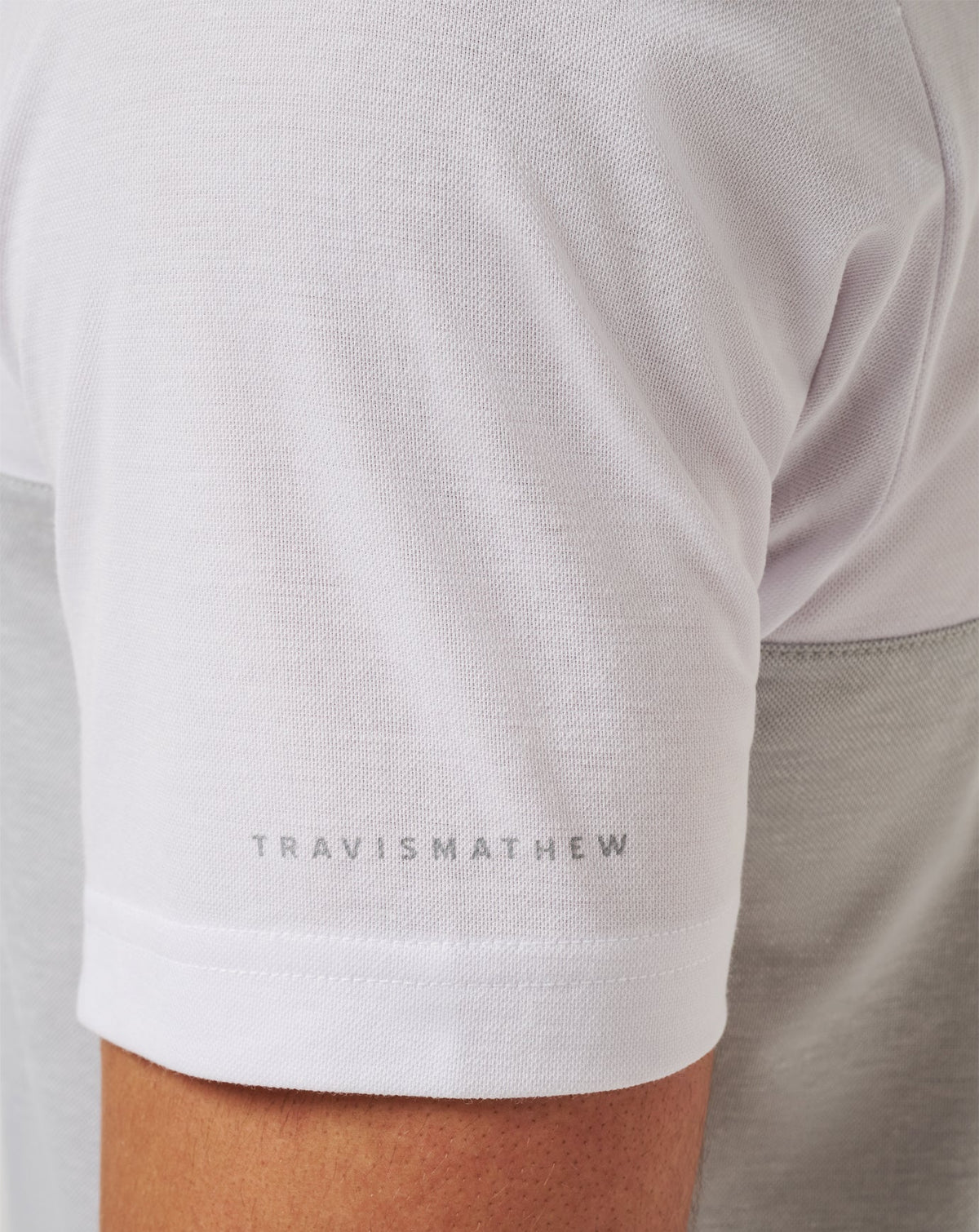 Alabama Drop Back Polo White/Heather Grey | Travis Mathew