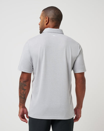 Pittsburgh Pirates Playoff Pitch Polo Heather Grey | Travis Mathew