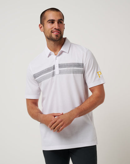 Pittsburgh Pirates Top Recruit Polo White | Travis Mathew