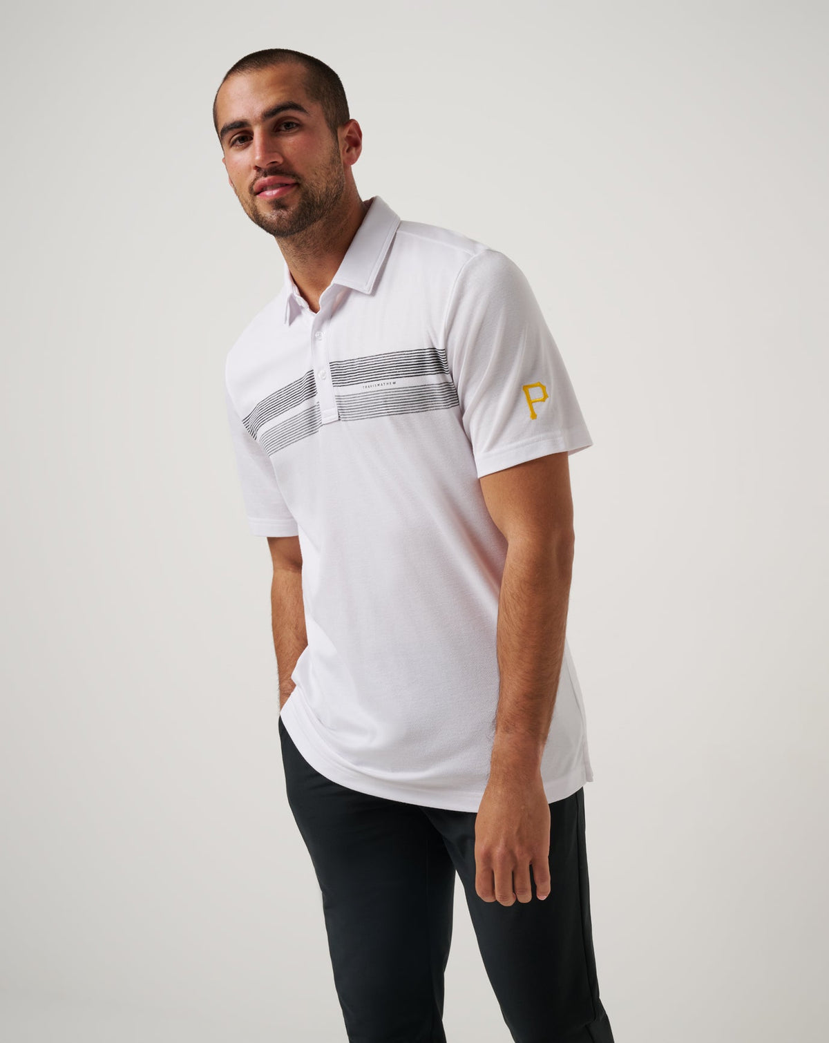 Pittsburgh Pirates Top Recruit Polo White | Travis Mathew