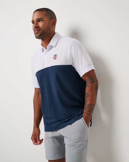 Minnesota Twins Home Run Leader Polo White/Navy | Travis Mathew