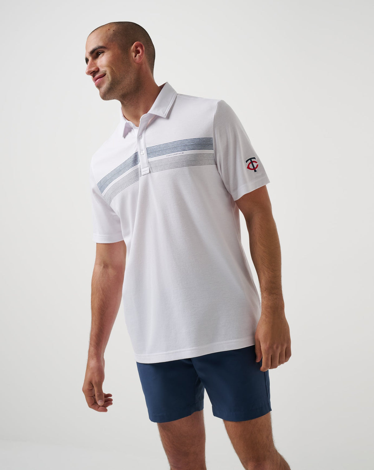 Minnesota Twins Top Recruit Polo White | Travis Mathew