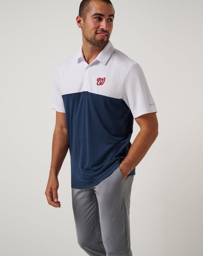 Washington Nationls Home Run Leader Polo White/Navy | Travis Mathew