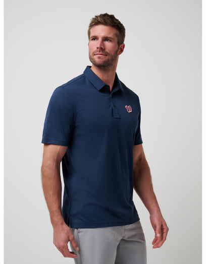 Washington Nationals Playoff Pitch Polo Navy | Travis Mathew