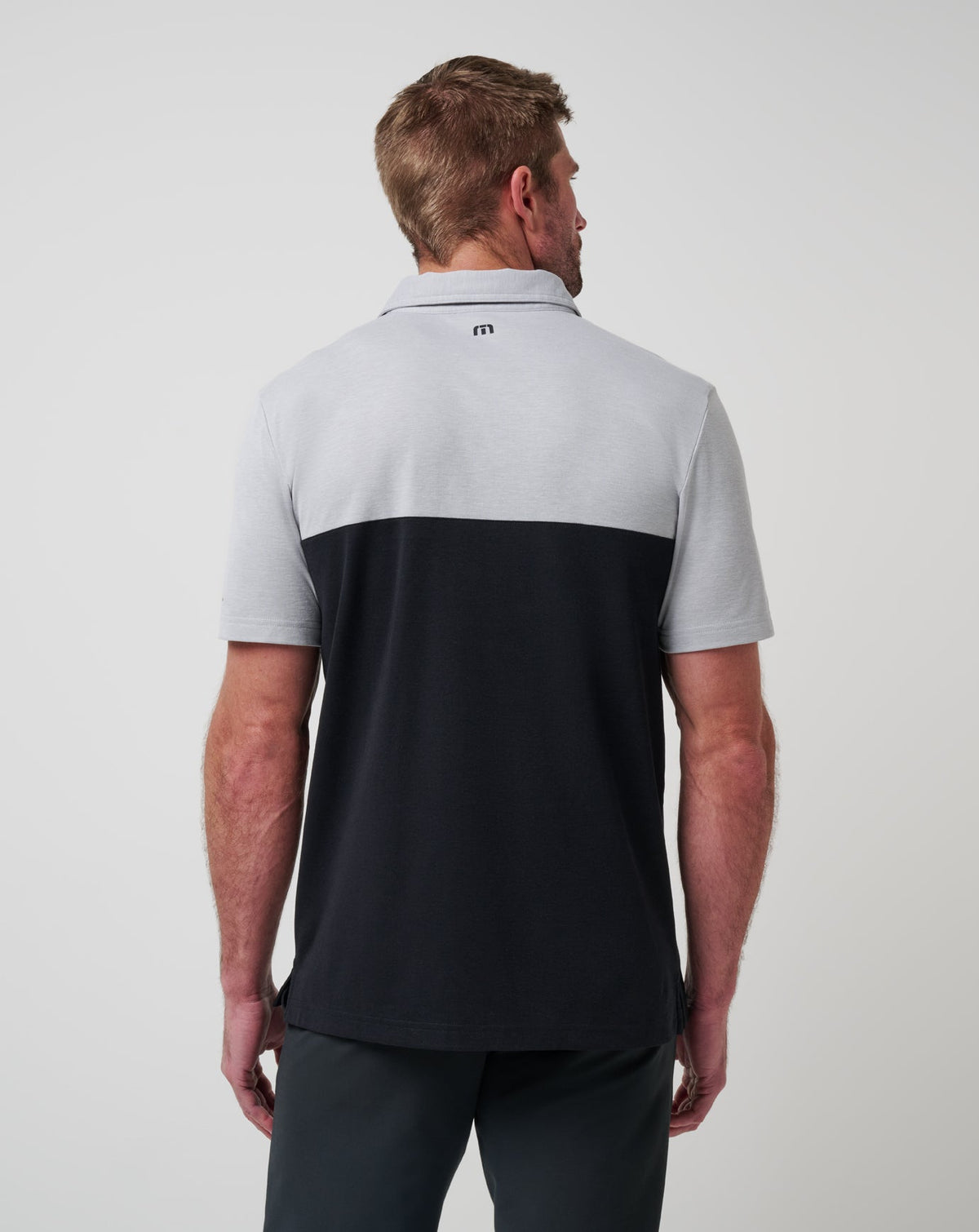 Cincinnati Reds Home Run Leader Polo Heather Grey/Black | Travis Mathew