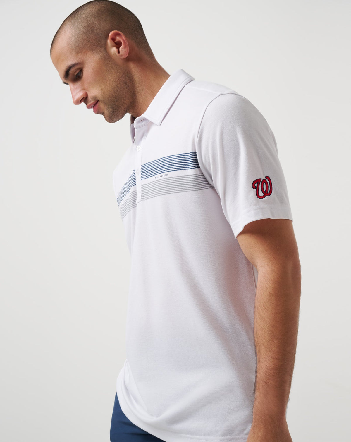 Washington Nationals Top Recruit Polo White | Travis Mathew