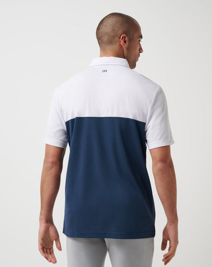 Atlanta Braves Home Run Leader Polo White/Navy | Travis Mathew