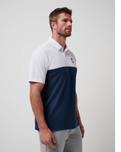 Cleveland Guardians Home Run Leader Polo White/Navy | Travis Mathew
