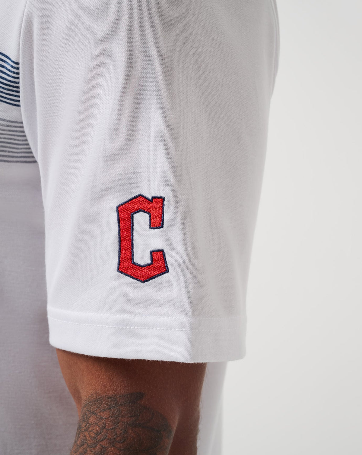 Cleveland Guardians Top Recruit Polo White | Travis Mathew