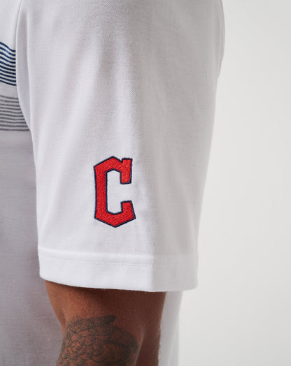 Cleveland Guardians Top Recruit Polo White | Travis Mathew