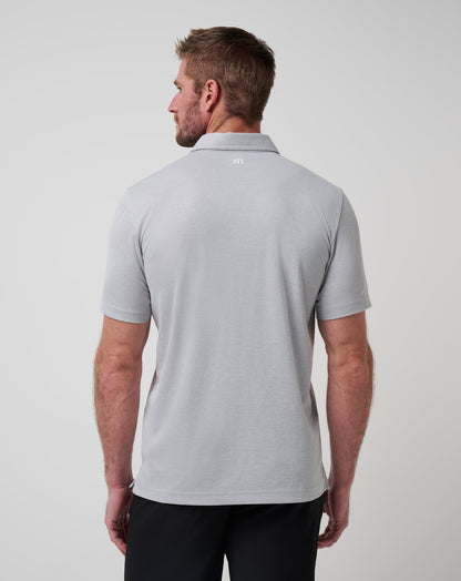 Arizona Diamondbacks Playoff Pitch Polo Heather Grey | Travis Mathew