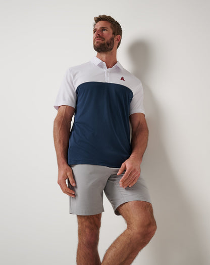 Los Angeles Angels Home Run Leader Polo White/Navy | Travis Mathew