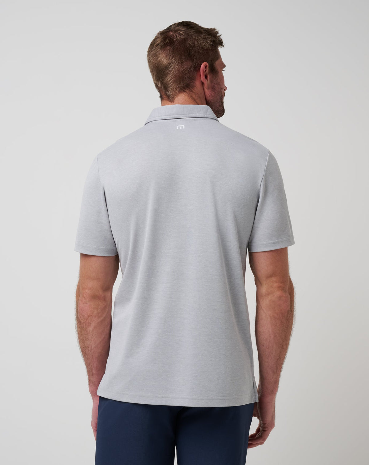Chicago Cubs Playoff Pitch Polo Heather Grey | Travis Mathew