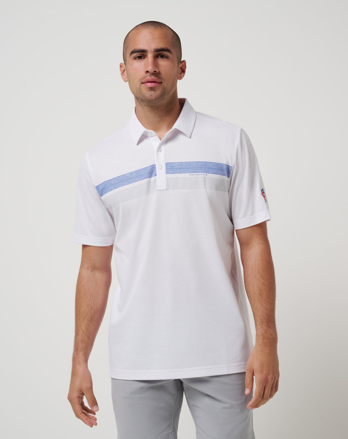 Chicago Cubs Top Recruit Polo White | Travis Mathew