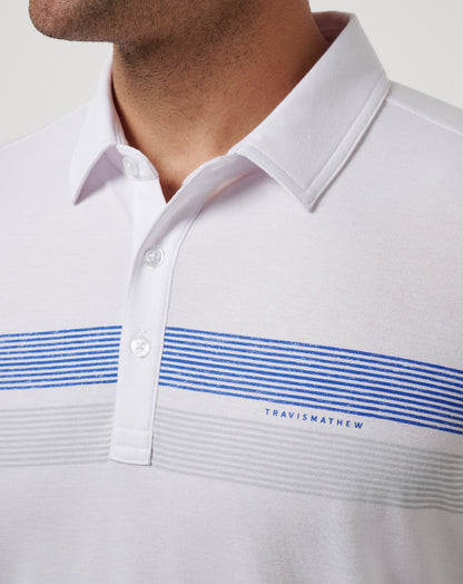 Chicago Cubs Top Recruit Polo White | Travis Mathew