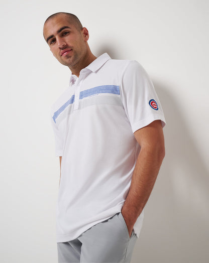 Chicago Cubs Top Recruit Polo White | Travis Mathew