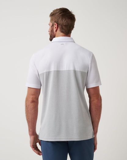 Texas Rangers Home Run Leader Polo White/Heather Grey | Travis Mathew