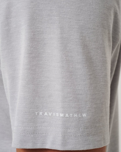 Texas Rangers Playoff Pitch Polo Heather Grey | Travis Mathew