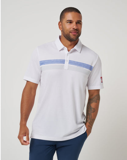 Texas Rangers Top Recruit Polo White | Travis Mathew