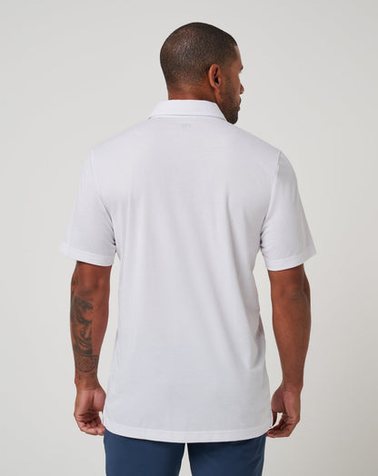 Texas Rangers Top Recruit Polo White | Travis Mathew