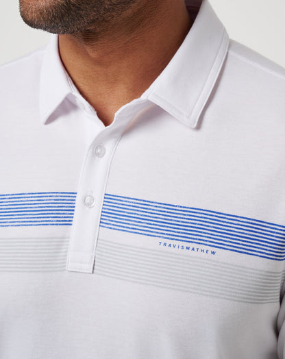 Texas Rangers Top Recruit Polo White | Travis Mathew