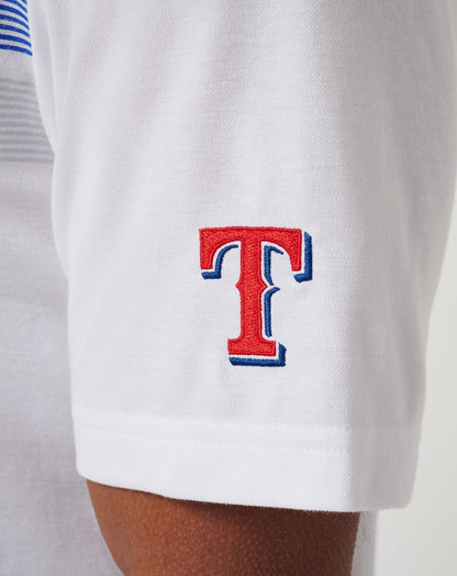 Texas Rangers Top Recruit Polo White | Travis Mathew