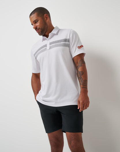 Baltimore Orioles Top Recruit Polo White | Travis Mathew