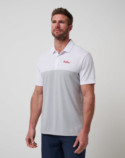 Philadelphia Phillies Home Run Leader Polo White/Heather Grey | Travis Mathew