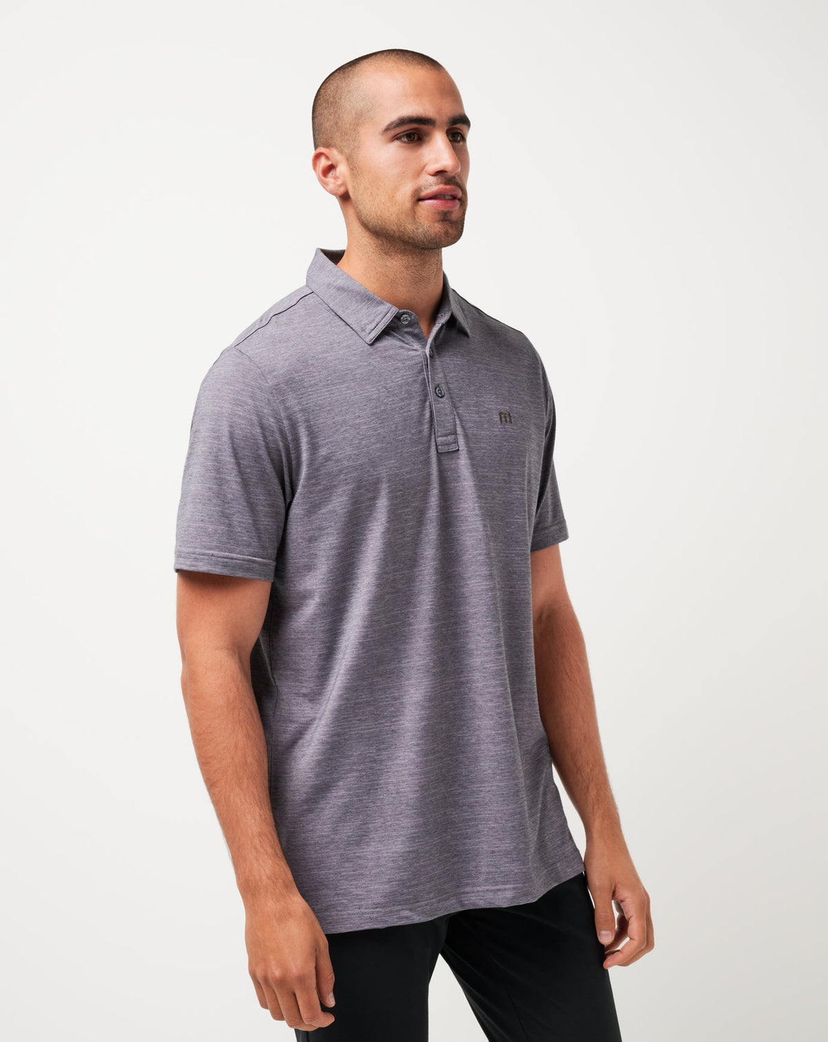 USC The Heater Polo Heather Microchip | Travis Mathew