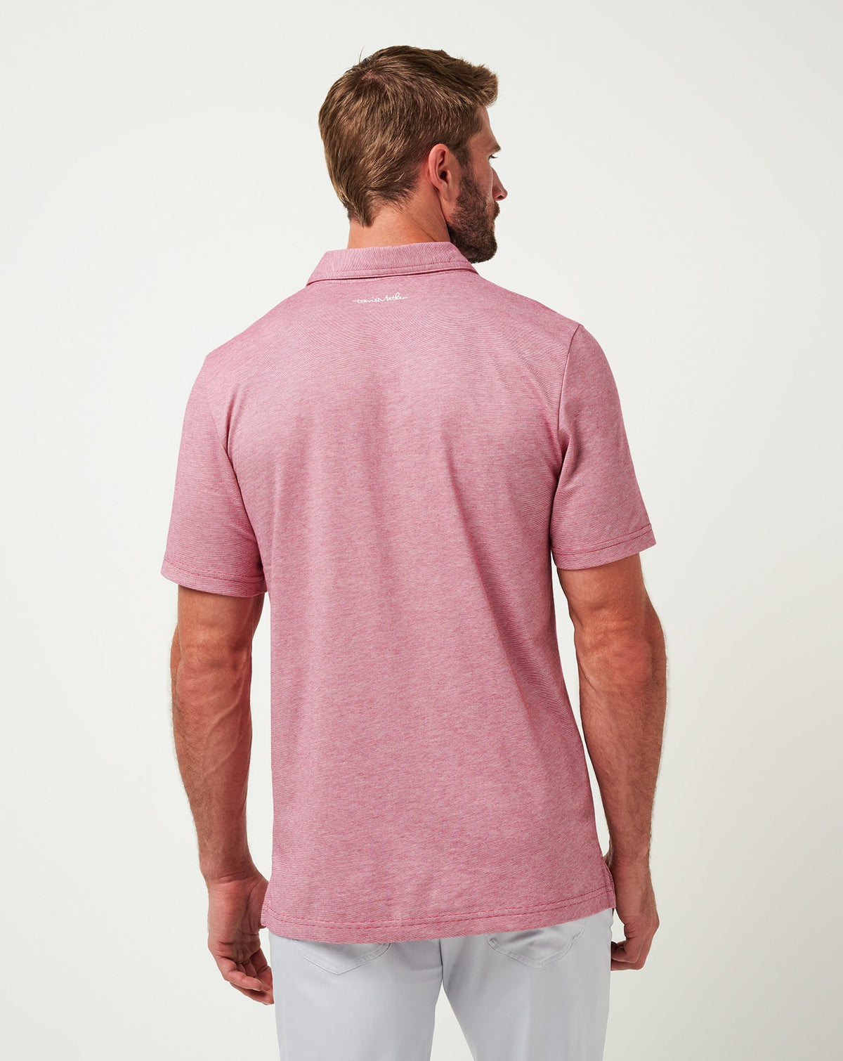 Texas Rangers The Zinna Polo Heather Cardinal | Travis Mathew