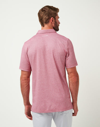 Texas Rangers The Zinna Polo Heather Cardinal | Travis Mathew