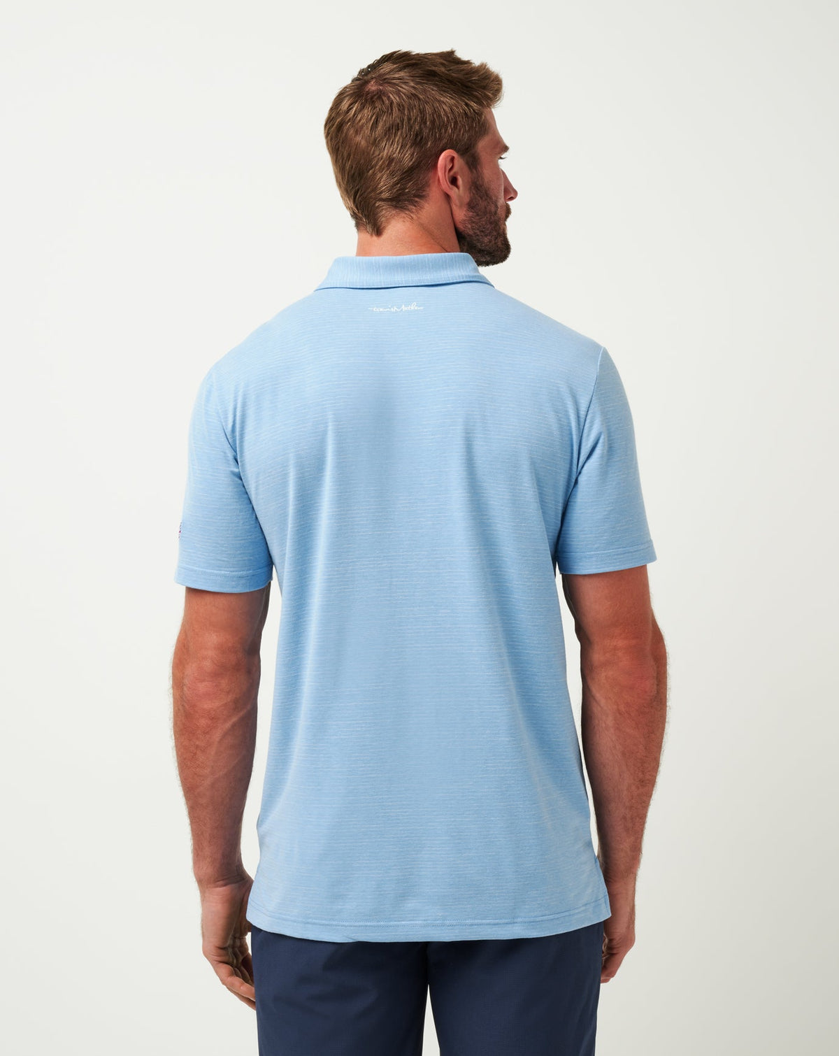 Texas Rangers The Heater Polo Heather Heritage Blue | Travis Mathew