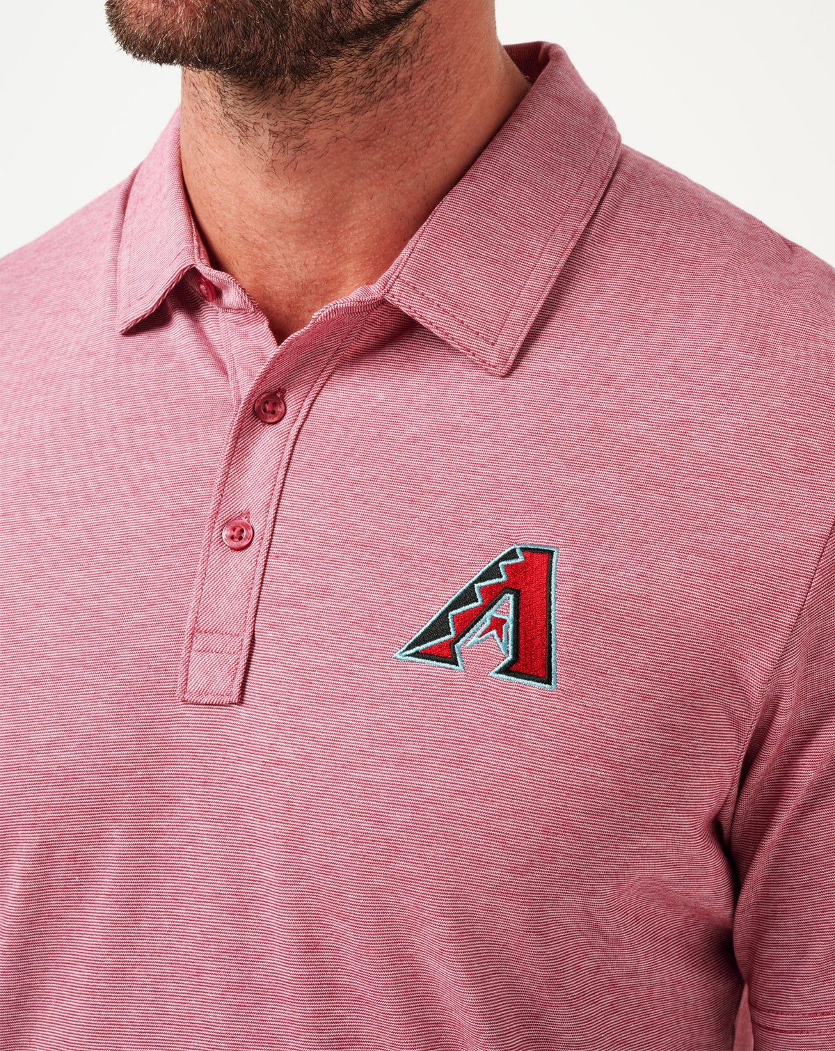 Arizona Diamondbacks The Zinna Polo Heather Cardinal | Travis Mathew