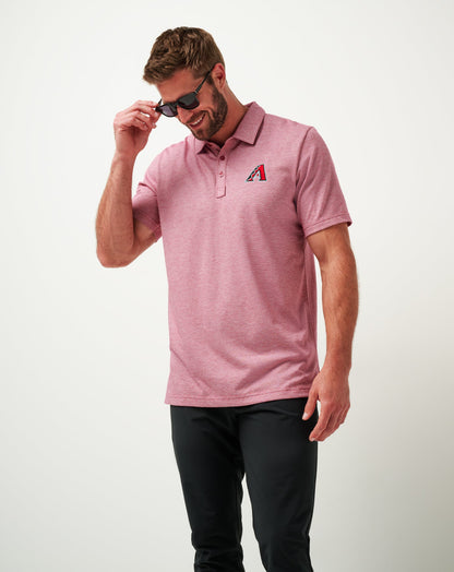 Arizona Diamondbacks The Zinna Polo Heather Cardinal | Travis Mathew