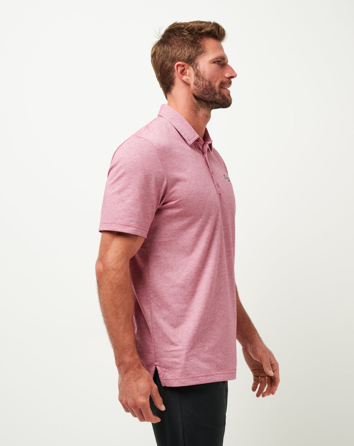 Atlanta Braves The Zinna Polo Heather Cardinal | Travis Mathew