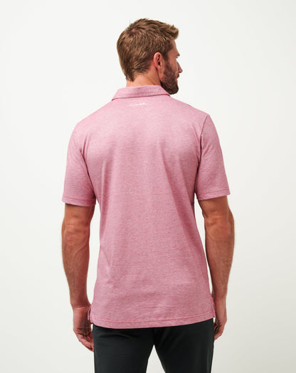 Atlanta Braves The Zinna Polo Heather Cardinal | Travis Mathew