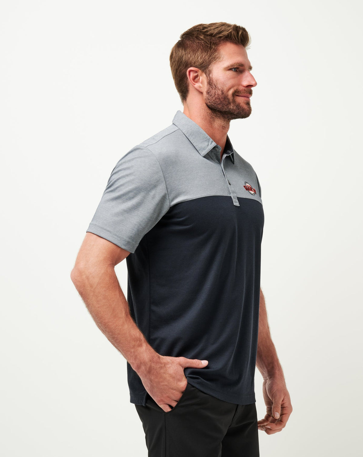 San Francisco Giants The Rudds 2.0 Polo Black/Heather Black | Travis Mathew