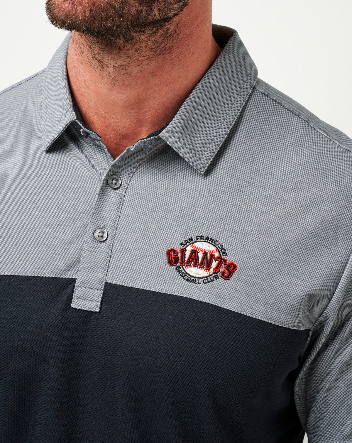 San Francisco Giants The Rudds 2.0 Polo Black/Heather Black | Travis Mathew