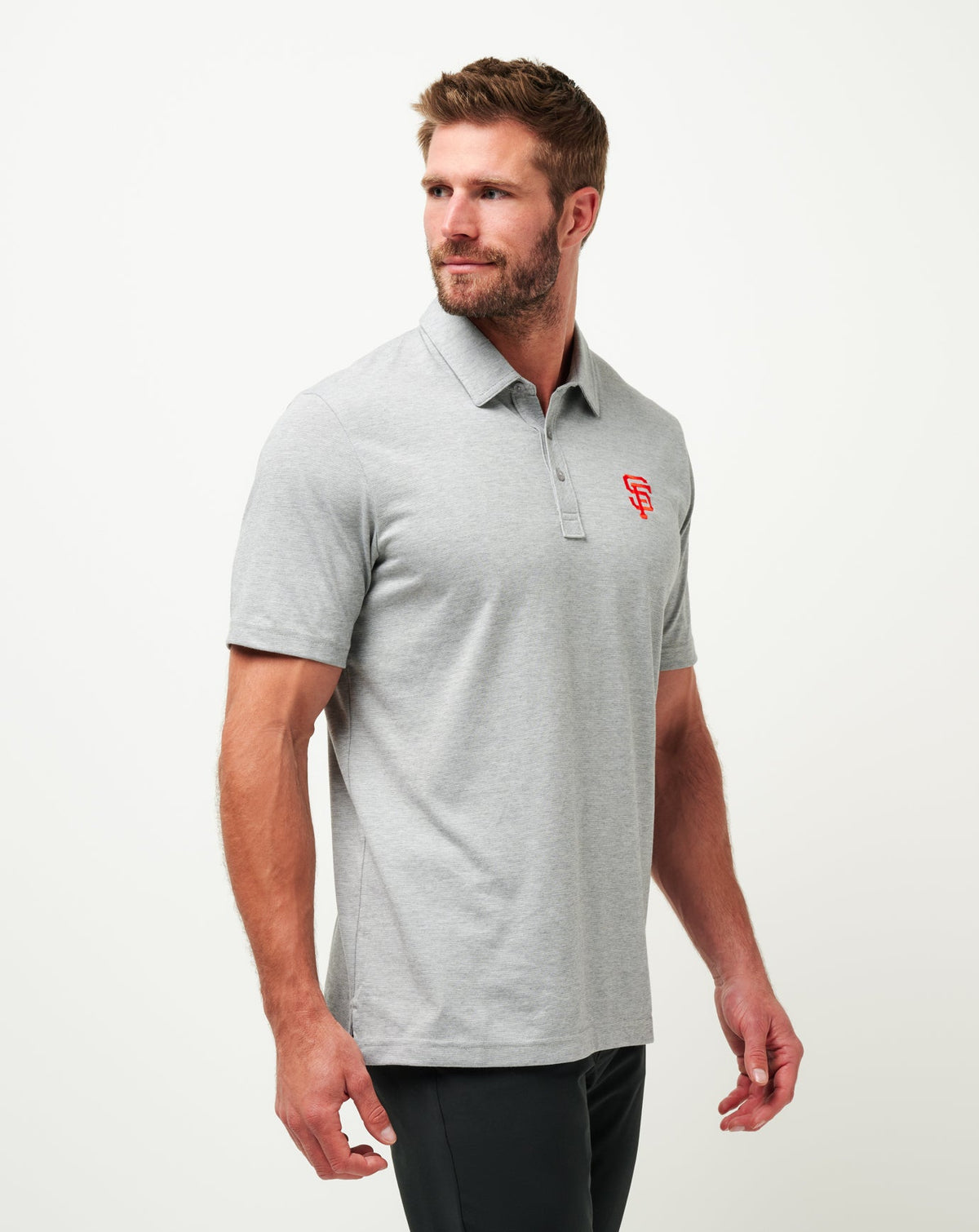 San Francisco Giants The Zinna Polo Heather Grey | Travis Mathew