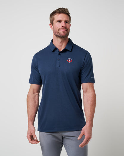 Minnesota Twins Playoff Pitch Polo Navy | Travis Mathew