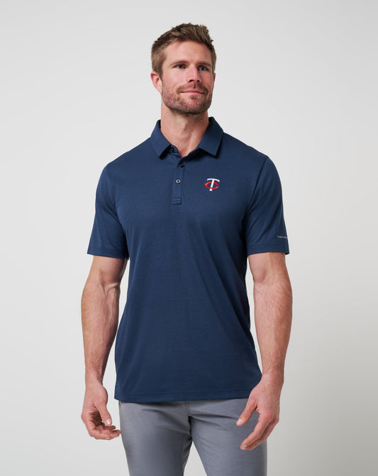 Minnesota Twins Playoff Pitch Polo Navy | Travis Mathew