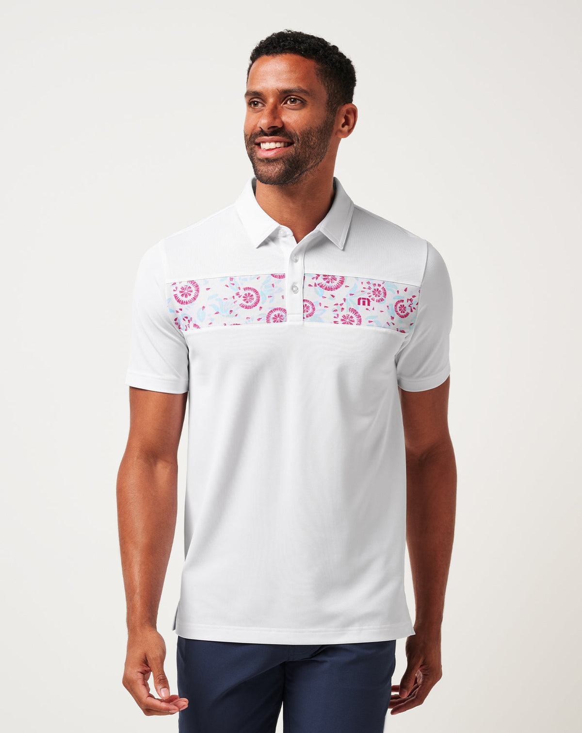 Good Good Flourish Polo White | Travis Mathew