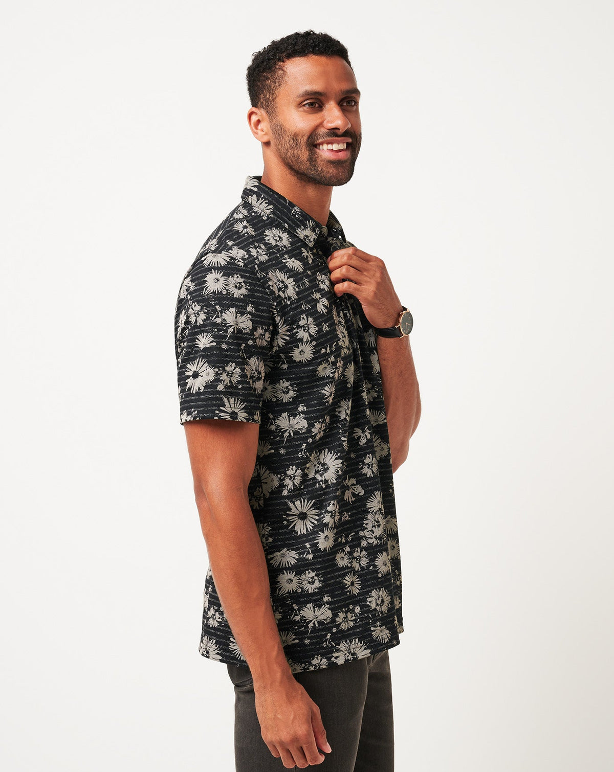 Shaded Grove Polo Black | Travis Mathew
