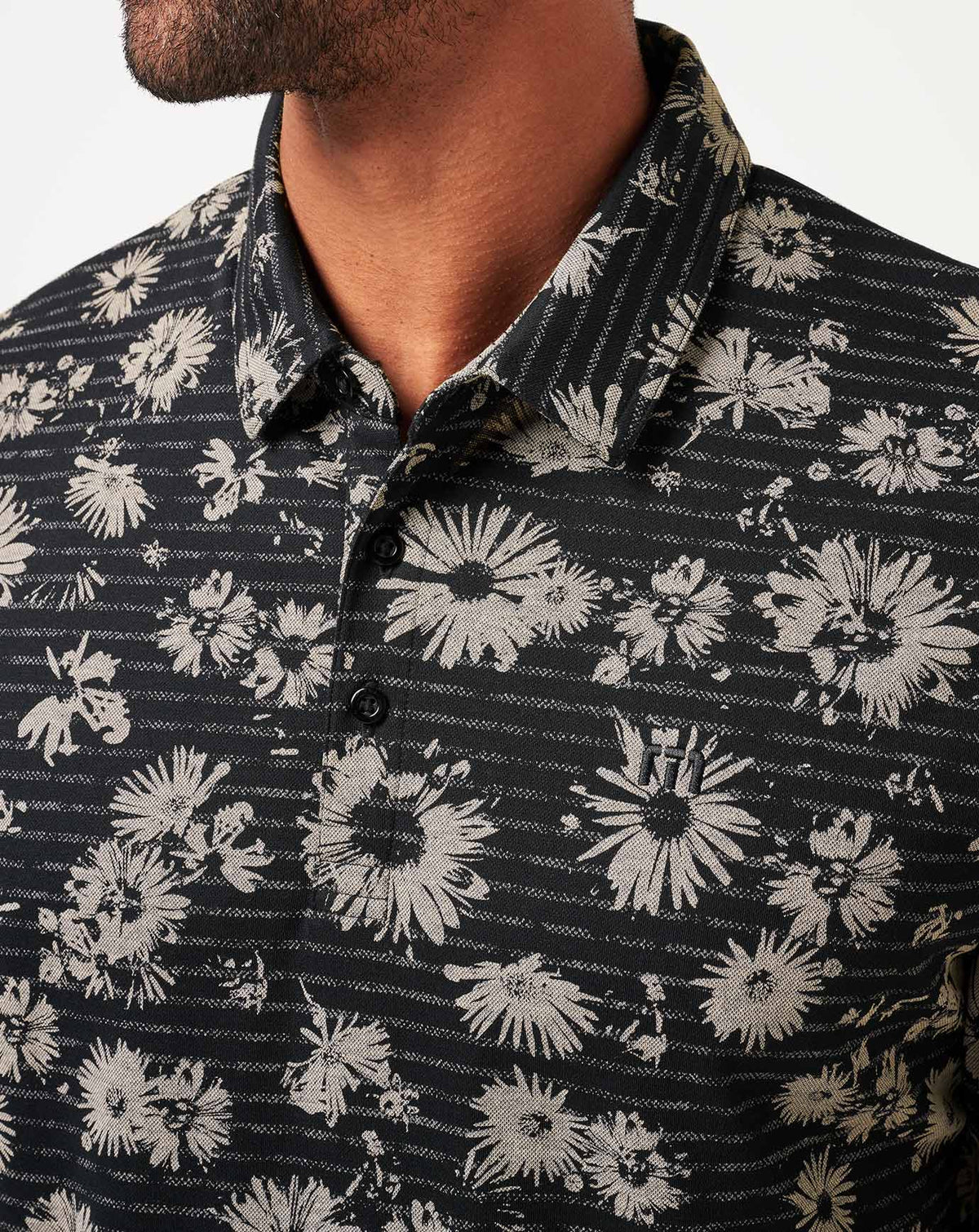 Shaded Grove Polo Black | Travis Mathew