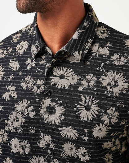 Shaded Grove Polo Black | Travis Mathew
