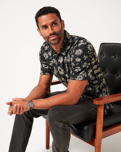 Shaded Grove Polo Black | Travis Mathew