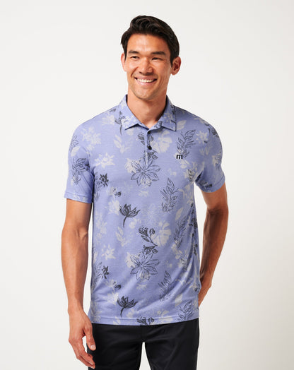 Featherweight Cruise Polo Heather Violet Storm | Travis Mathew