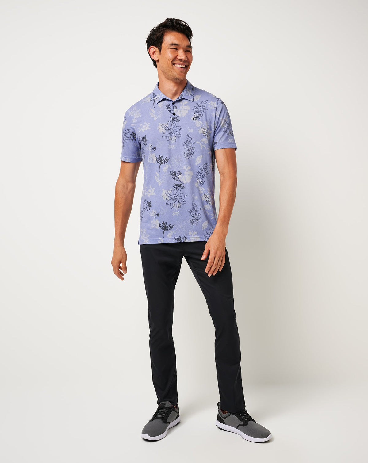 Featherweight Cruise Polo Heather Violet Storm | Travis Mathew