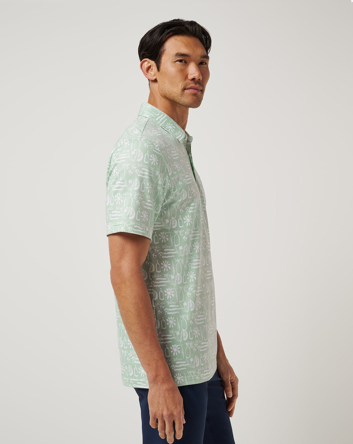 Featherweight Cabana Polo Aqua Foam | Travis Mathew